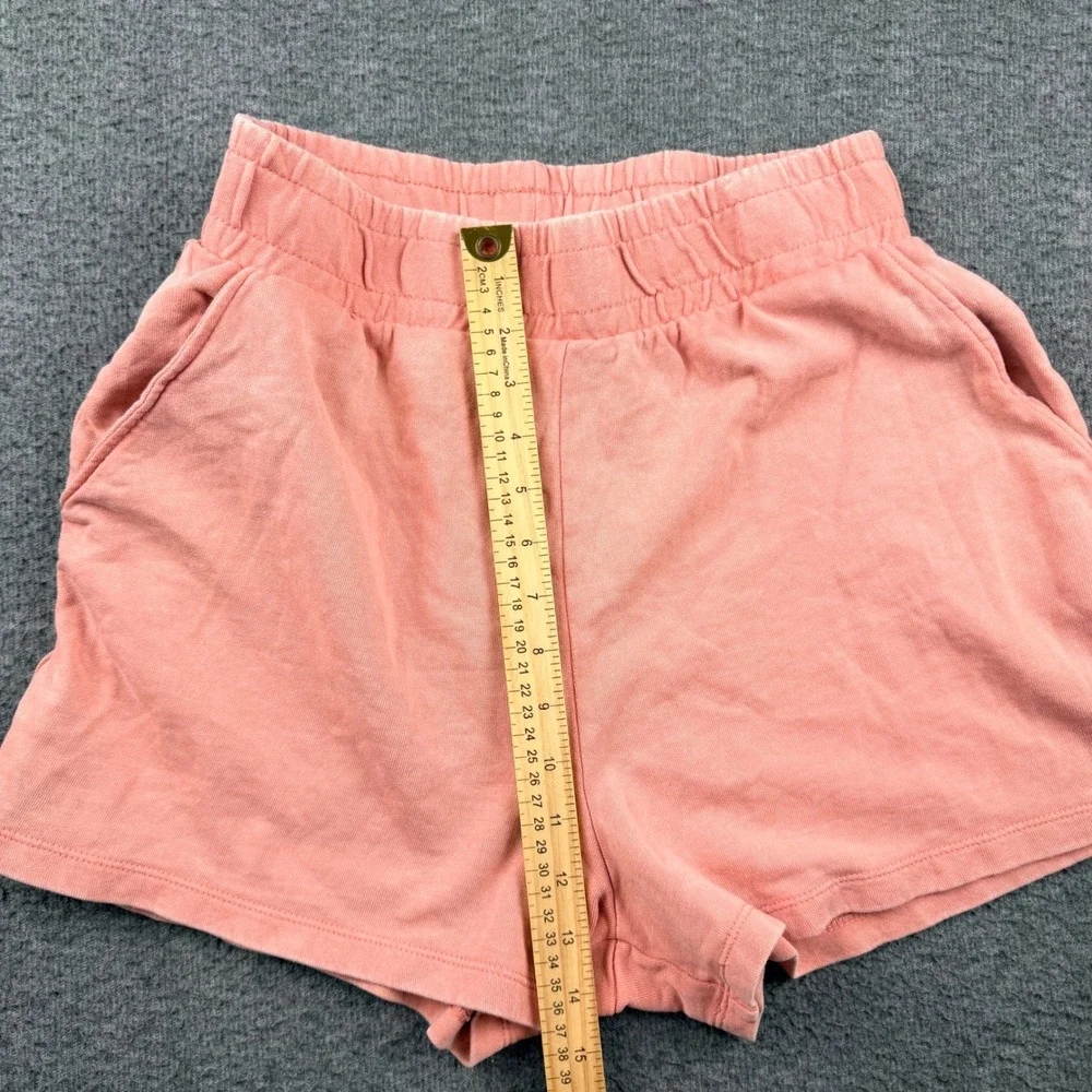 Zara Women's‎ M Medium Pink High Waisted Sweat Shorts